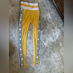Yellow Baby Girl Leggings